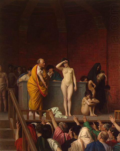 Jean-Leon Gerome Slave Market in Rome china oil painting image